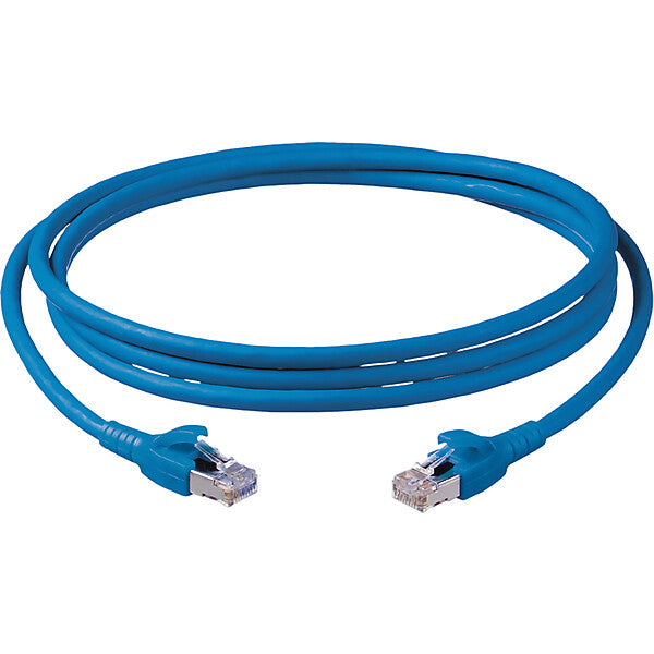 Corning Patchk.Cat.6a 5,0m blau S/FTP fx,2 x RJ45 CCAAGB-G2002-A050-C0